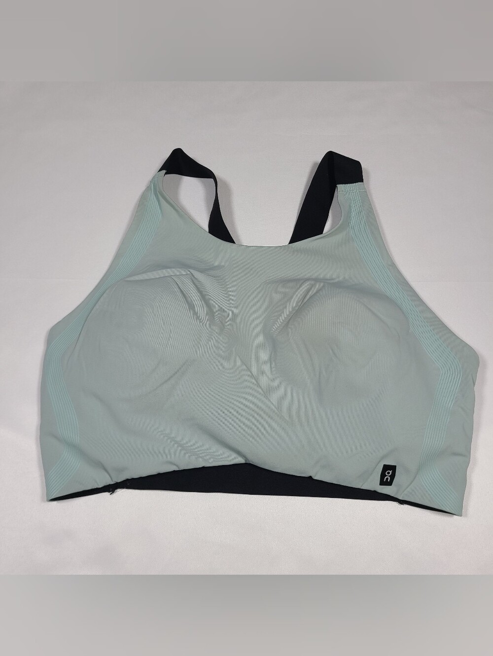 E1 ON Cloud Running Sports Bra Womens Sz XL Blue Core 2-in-1 Crop Run On Clouds